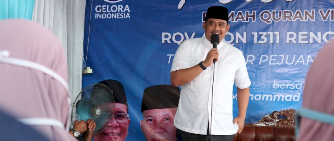 Peresmian Rumah Quran Violet di Medan Marelan, Senin (30/11/2020). 