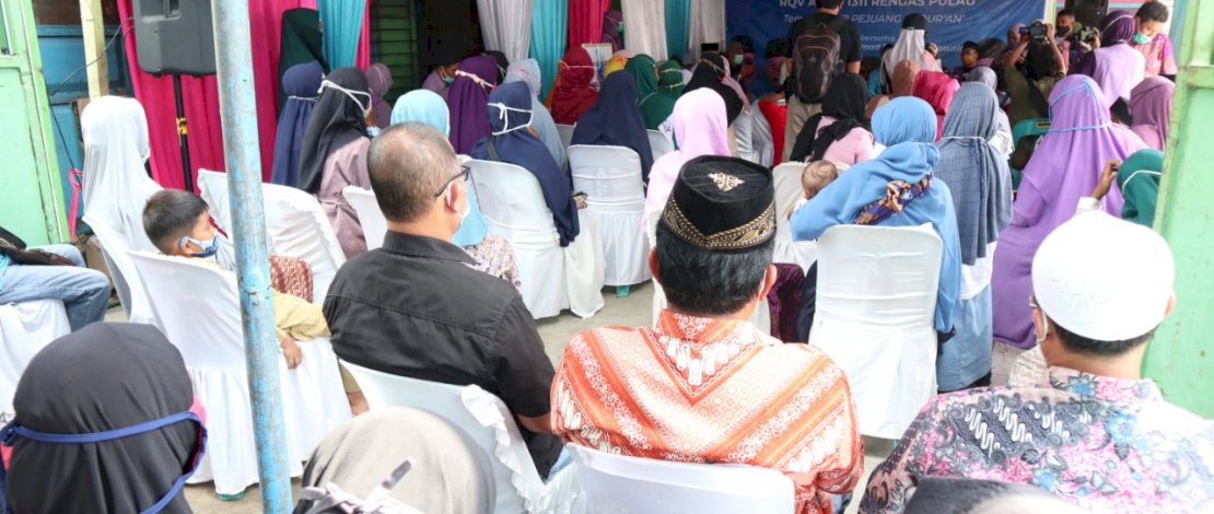 Peresmian Rumah Quran Violet di Medan Marelan, Senin (30/11/2020). 