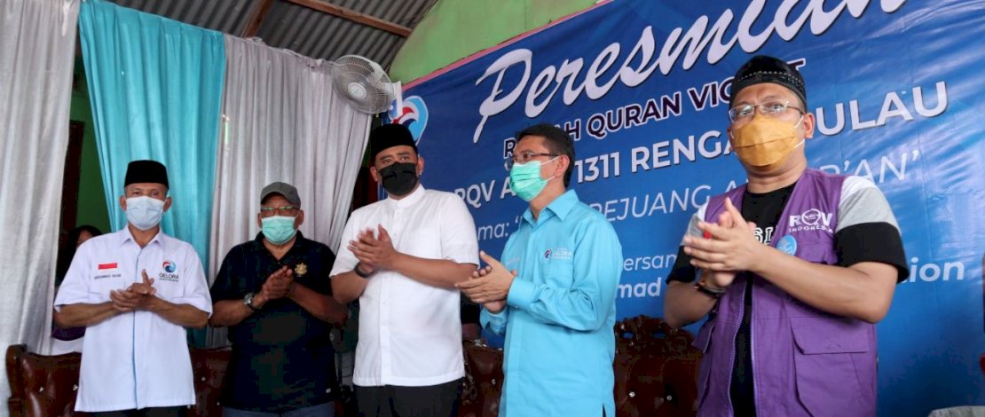 Peresmian Rumah Quran Violet di Medan Marelan, Senin (30/11/2020). 