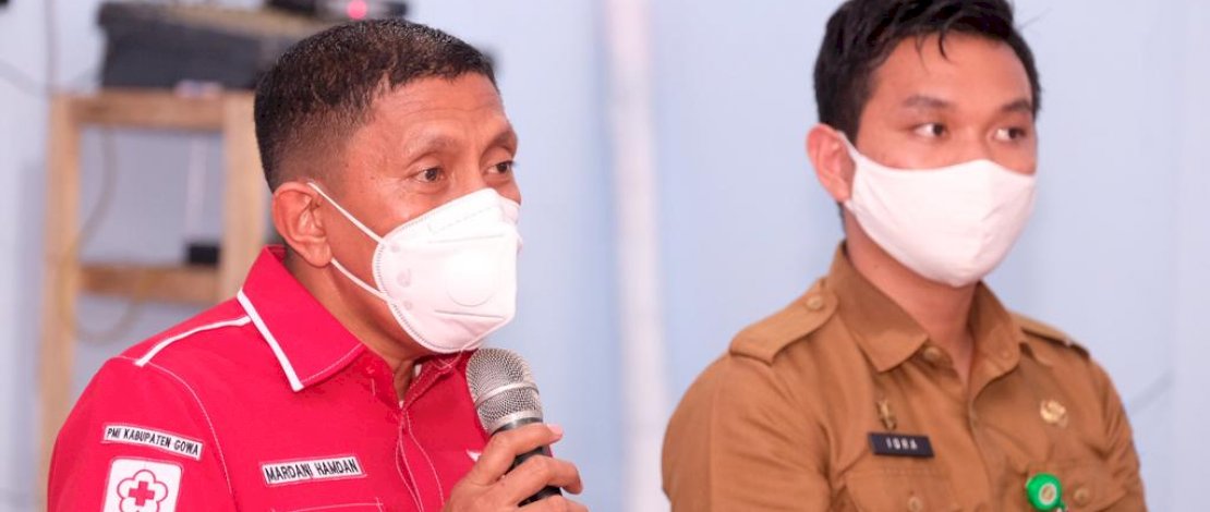 PMI Gowa menggelar sosialisasi penguatan respons masyarakat dalam menanggulangi Covid-19.