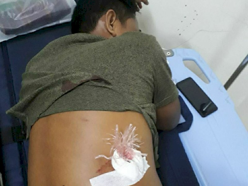 Seorang Polisi di Makassar Dikejar Belasan Orang Lalu Dibusur
