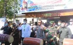 Bupati Gowa Resmikan Kampung Rewako Polres Gowa