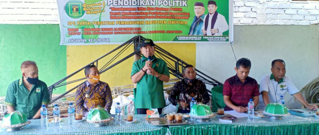 PPP Jeneponto menggelar pendidikan politik untuk kadernya.