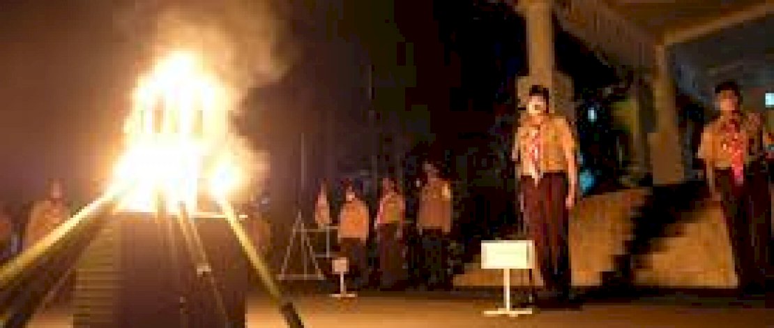 Ilustrasi kegiatan kepramukaan