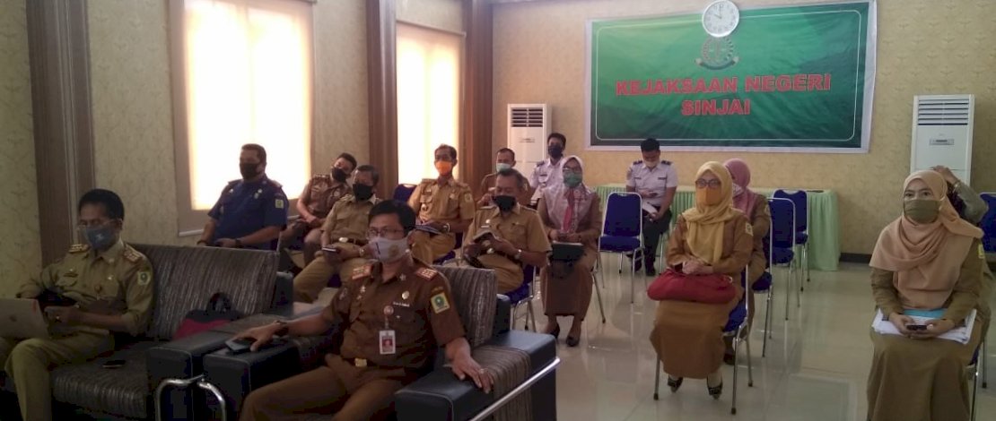 Sosialisasi pendampingan refocusi anggaran Covid-19 di Kejaksaan Negeri Sinjai.