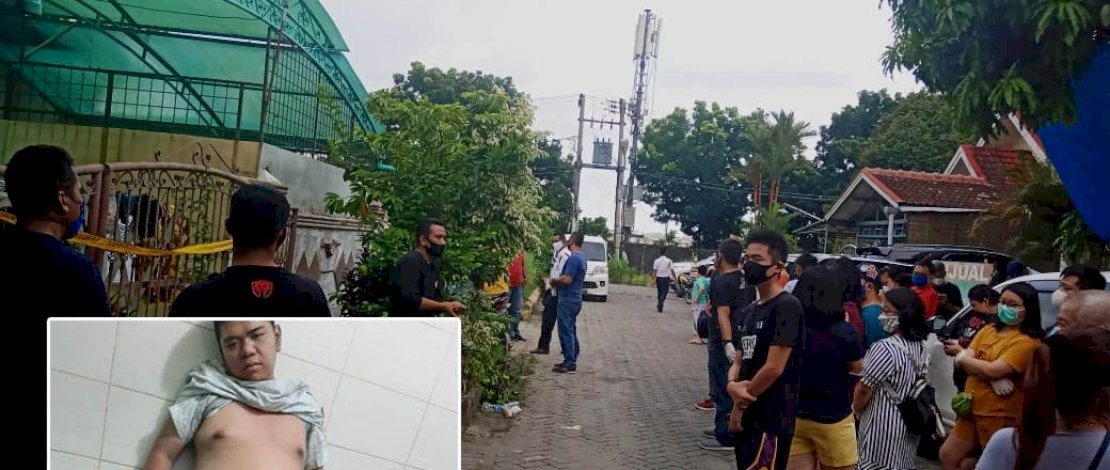 Rekonstruksi pembunuhan Elvina. Insert; tersangka Michael alias Acai.