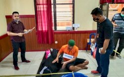 Rekonstruksi di Gowa: Suami Bunuh Istri karena Sakit Hati Diusir