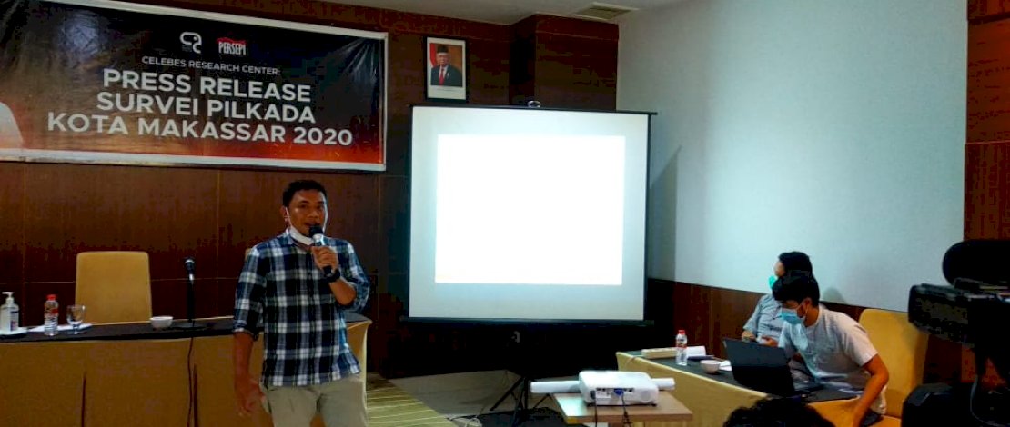 CRC merilis survei terbarunya soal elektabilitas paslon pada Pilwalkot Makassar. 
