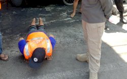 Abaikan Protokol Kesehatan, Pedagang Sentral Disanksi Sediakan Masker Gratis, Juga Disuruh Push Up