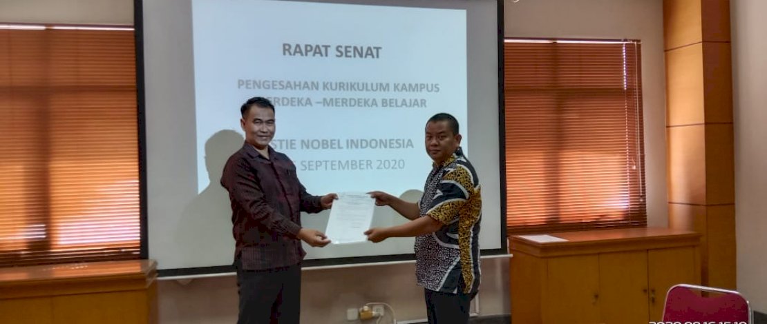 Penerapan secara resmi Kampus Merdeka-Merdeka Belajar di STIE Nobel Makassar.