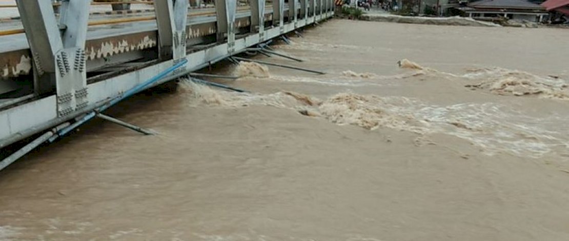 Air Sungai Masamba Kembali Meluap, Warga Diimbau Untuk Mengungsi