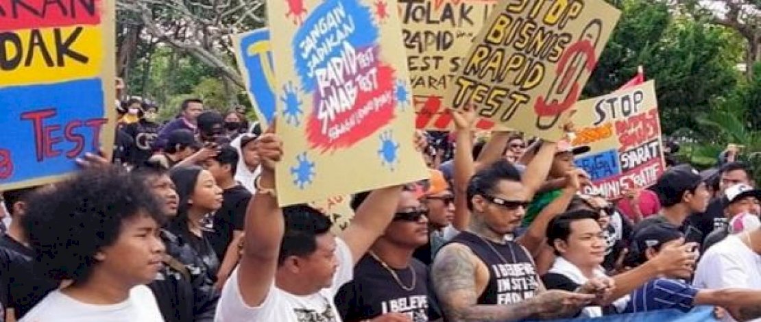 Jerinx 'SID' Cs Gelar Demo Tolak Rapid Test, Gubernur Bali Tak Beri Sanksi