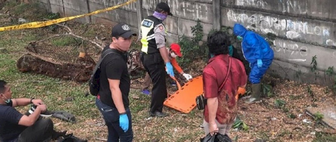 TKP penemuan mayat Editor MetroTV, Yodi Prabowo.