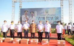 Pjs Bupati Gowa Hadiri Ground Breaking Pembangunan Twin Tower