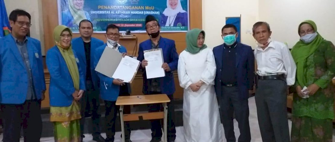 Suasana penandatanganan kerjasama UIM-Unasman.