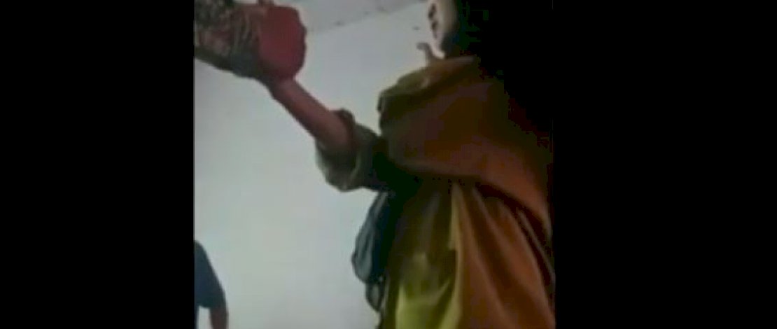 Tangkapan layar video baiat mahasiswi di Palopo.