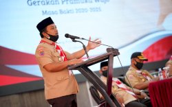 Wagub Sulsel Hadiri Pelantikan Kwarcab Gerakan Pramuka Wajo