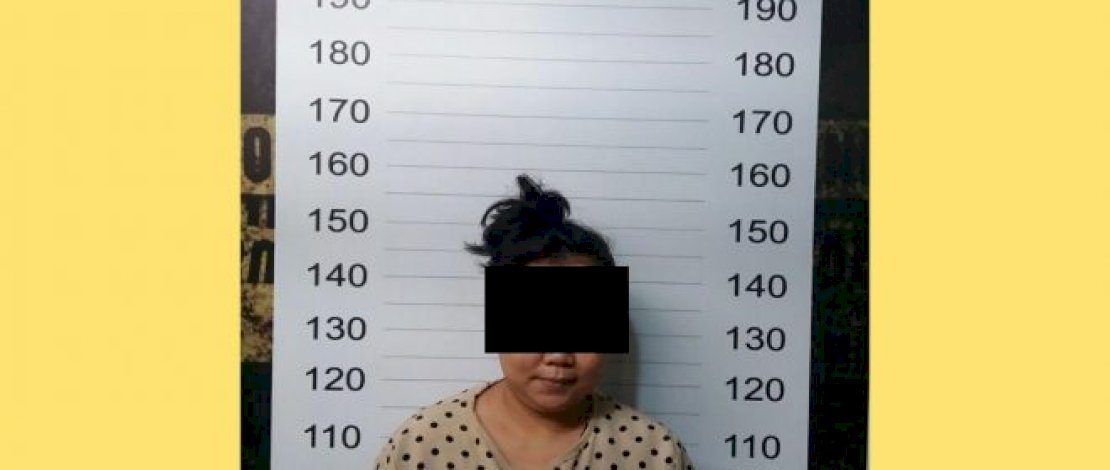 Pelaku saat diamankan polisi. IST