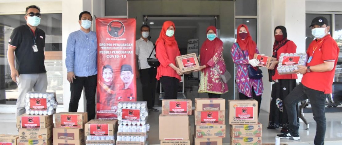 Jum'at Berkah, PDIP Sulsel Kembali Salurkan Bantuan ke Dinkes Sulsel