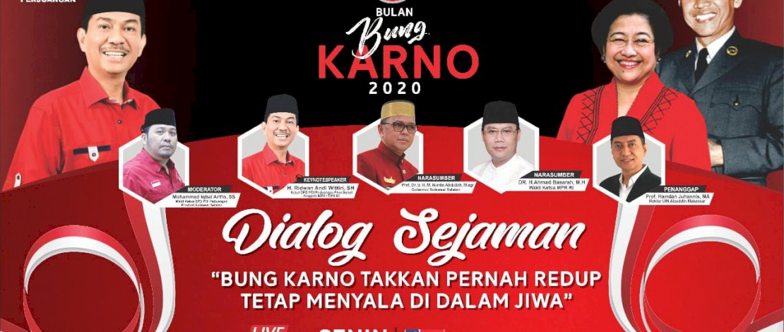 Di Haul Bung Karno PDI Perjuangan Sulsel Gelar Dialog Live Streaming Di Haul Bung Karno PDI Perjuangan Sulsel Gelar Dialog Live Streaming