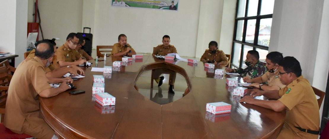 Suasana rapat panitia HUT ke-75 RI di Takalar.
