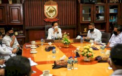 Temui Prof Rudy, Ketua IKA FH UMI Sinergi Pemkot Makassar Kendalikan Covid-19