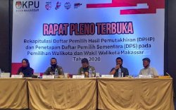 KPU Tetapkan DPS Piwalkot Makassar 2020 Sebanyak 899.932 Pemilih