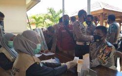 Cegah Penyebaran Covid-19, Polres Luwu Gelar Rapid Test Massal