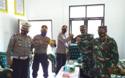 Sambangi Kodim 0422, Kapolres Lampung Barat Ucapkan HUT TNI ke-75