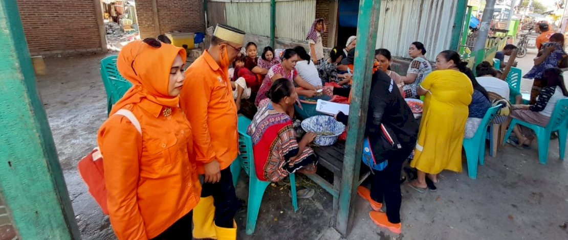 Suasana kampanye Anir di kepulauan di Pangkep.