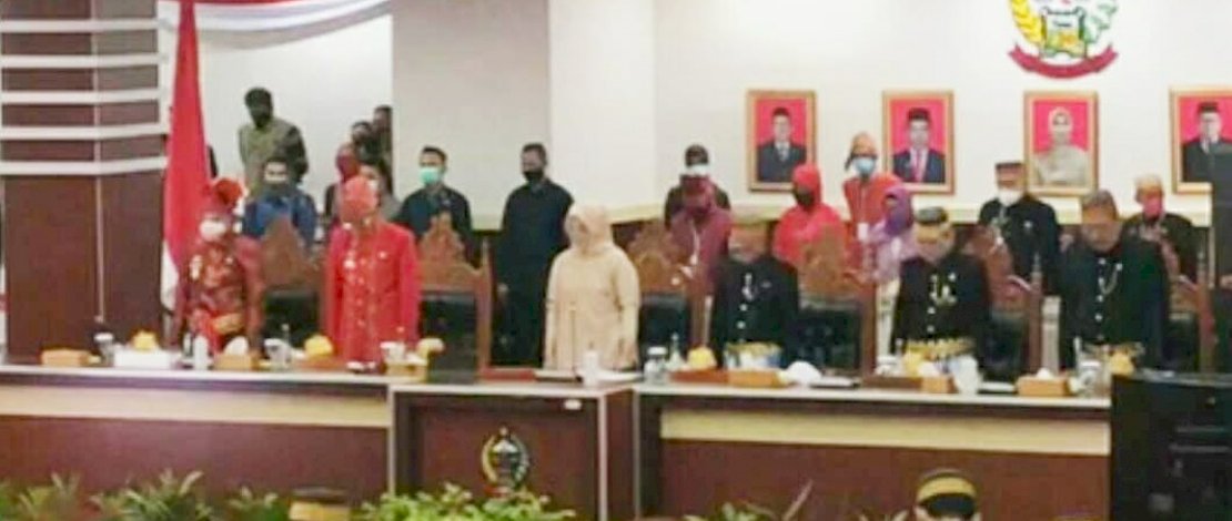 Suasana peringatan HUT ke-351 Sulsel. 