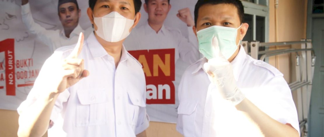 Edward dan Eric Horas Kompak Temani Fatma Kampanye di Rappocini