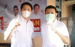 Edward dan Eric Horas Kompak Temani Fatma Kampanye di Rappocini