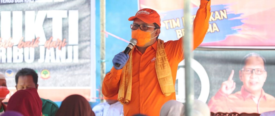 Danny Pomanto saat berkampanye di Sinrijala, Panakkukang.