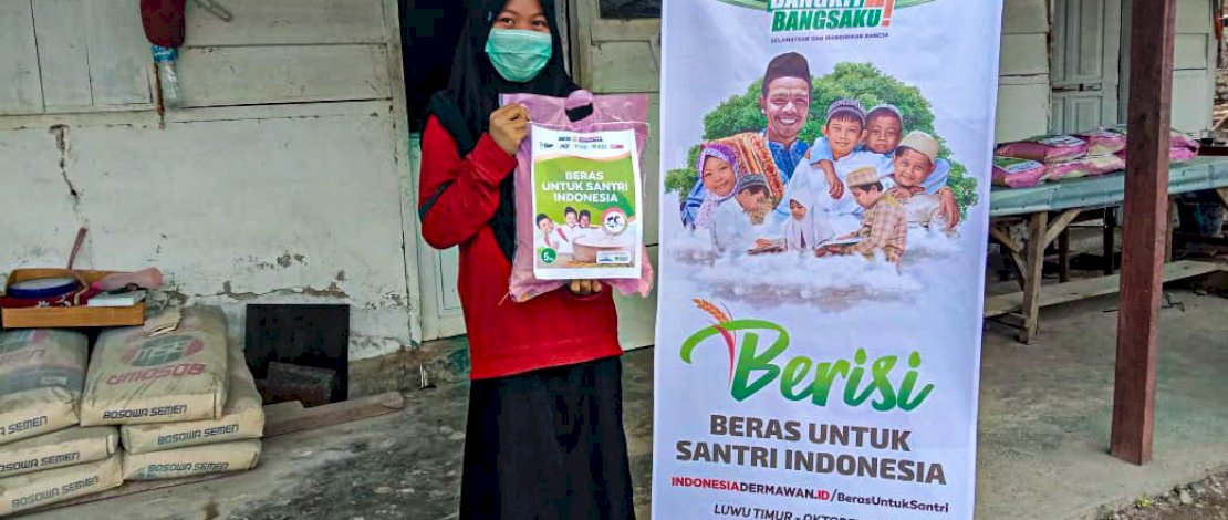 Hari Santri Nasional, Pesantren di Luwu Timur Dapat Bantuan Beras