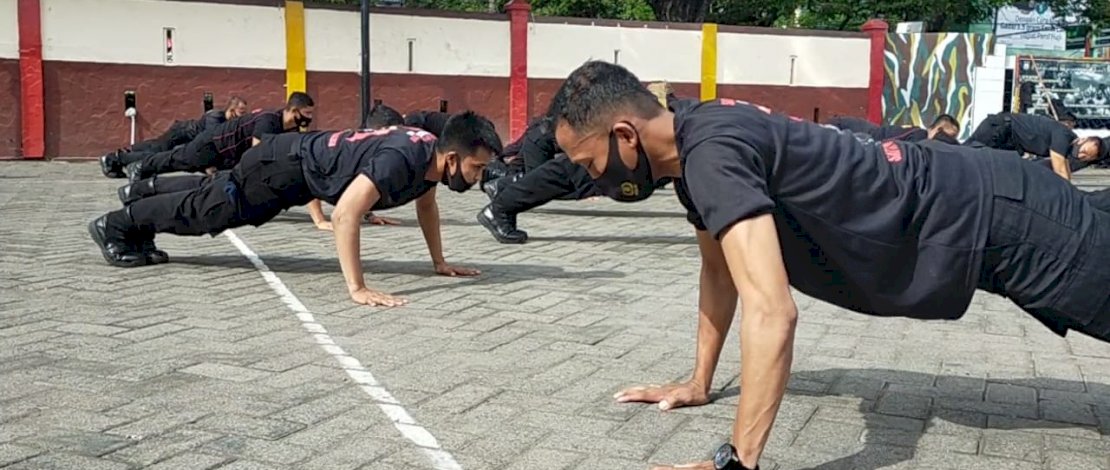 Jaga Kebugaran Tubuh, Personel Batalyon C Pelopor Lakukan Ini