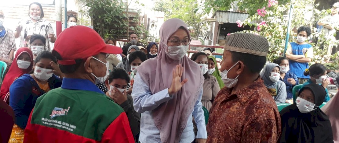 Ketua RW dan RT Dampingi Melinda Aksa Sosialisasikan Appi-Rahman di Jl Andi Tonro