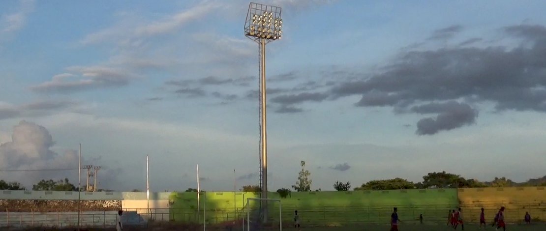 Suasana latihan di Stadion Gelora BJ Habibie, Parepare.
