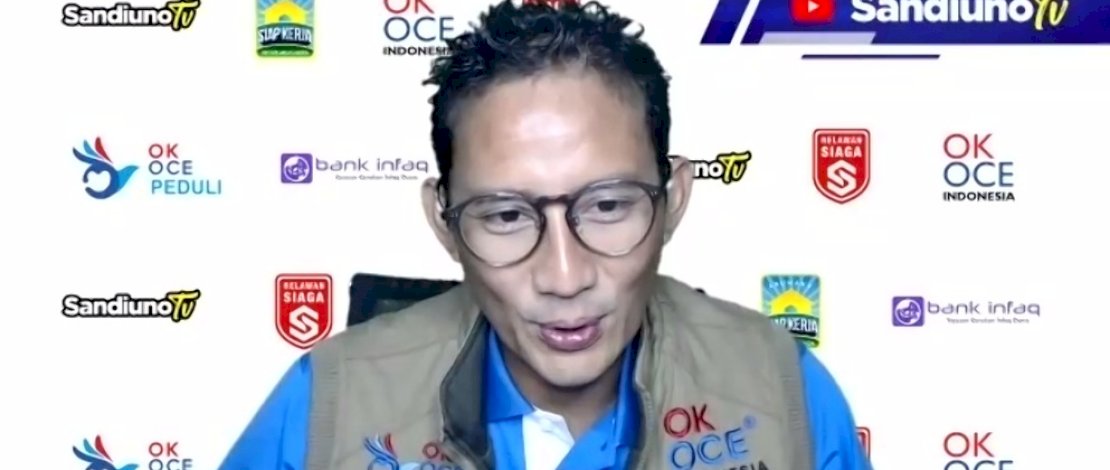 Sandi dalam Zoom Webinar bersama Aksi Cepat Tanggap (ACT) Sulawesi Selatan, yang bertemakan Cara UMKM hadapi pandemi.