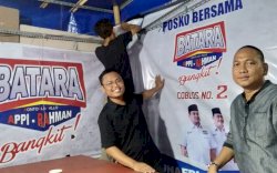 Bergerak Secara Ikhlas Warga Bontoala-Tallo Bangun Posko Appi-Rahman Hasil Swadaya