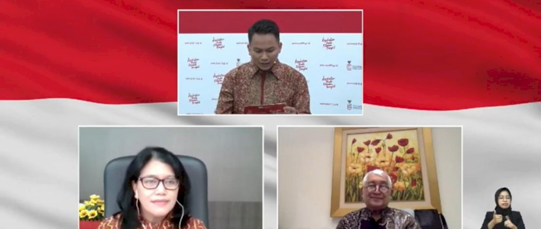 Dialog Produktif &ldquo;Kelanjutan Uji Klinis Vaksin COVID-19" yang dilaksanakan secara virtual.