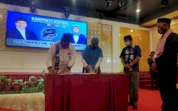 Chaidir - Suhartina Tanda Tangani Kontrak Politik di Kampanye Virtual