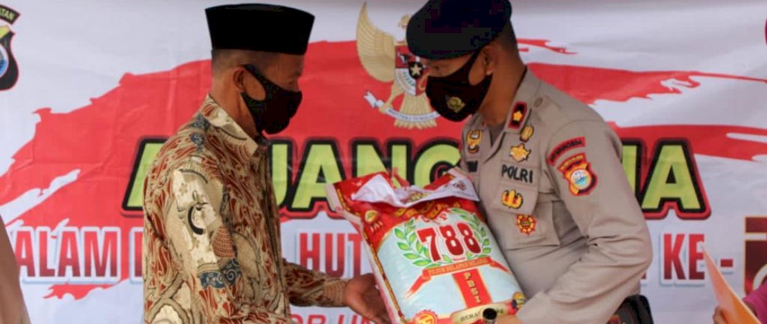 Suasana Haru Warnai Kegiatan Anjangsana Batalyon C Pelopor Dalam Rangka HUT ke-75 Korps Brimob Polri