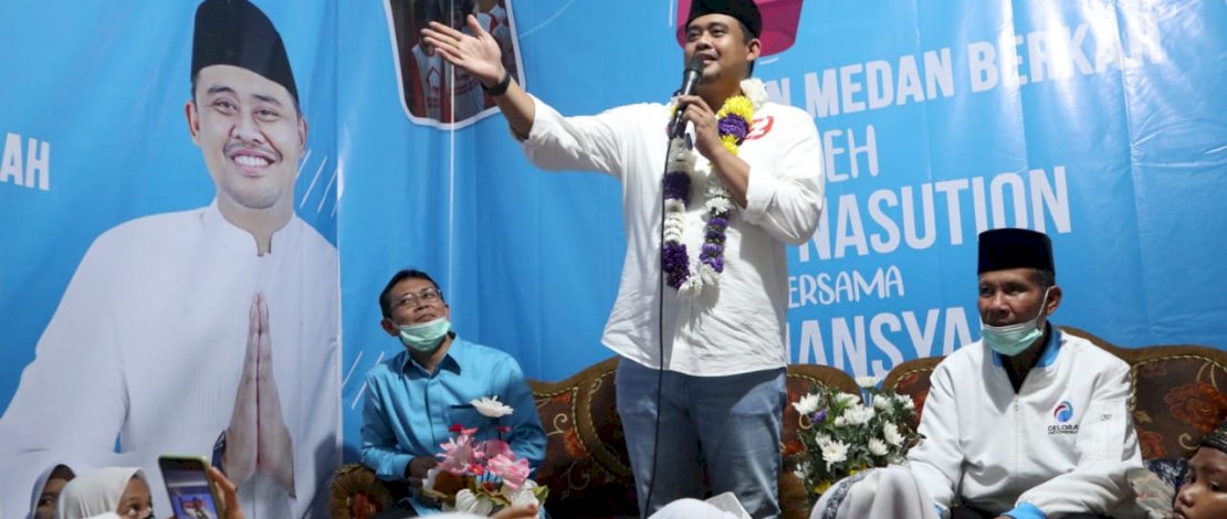 Bobby Nasution menghadiri peresmian RQMB di Kelurahan Harjosari, Kecamatan Medan Amplas, Kota Medan, Senin (9/11/2020)
