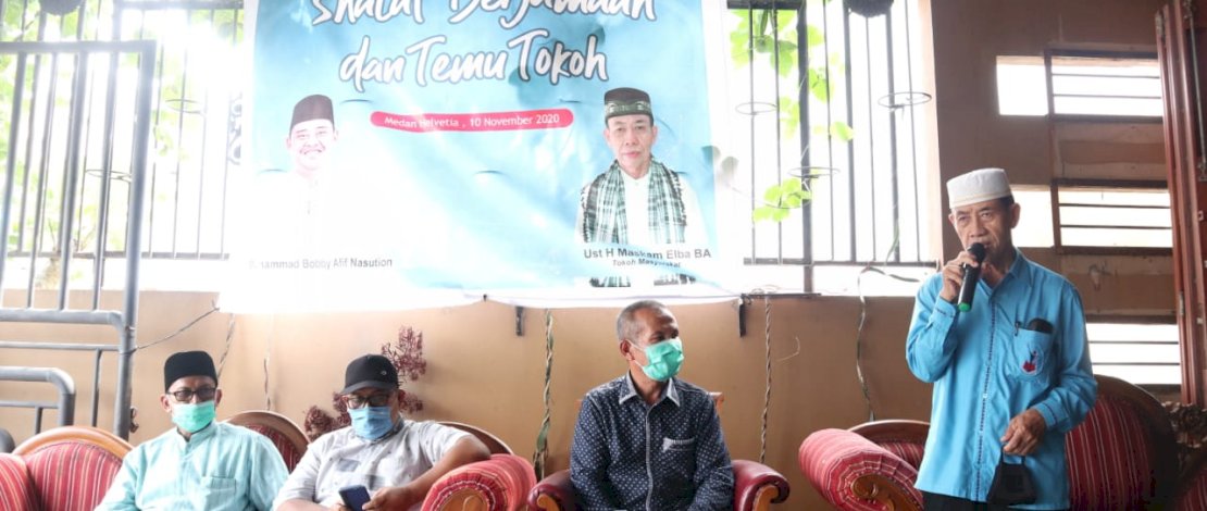 Sejumlah tokoh di Kecamatan Medan Helvetia, Kota Medan memberikan dukungan kepada Bobby-Aulia.