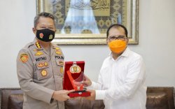 Kapolrestabes Makassar Berkunjung Ke Kediaman Danny Pomanto Bahas Pilkada Damai