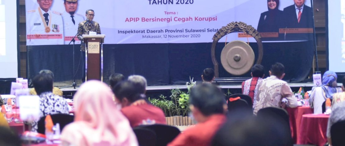 Suasana rakorwasda yang dibuka Gubernur Sulsel, Nurdin Abdullah.