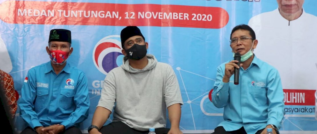 Bobby Nasution menghadiri acara temu tokoh di Jalan Bunga, Kelurahan Ladang Bambu, Medan Tuntungan, Kamis (12/11/2020)