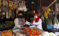 Kampanye Serbu Appi-Rahman Serentak di 4 Kecamatan, Relawan Sosialisasi Program dan Bagi Masker