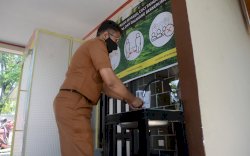 Perkantoran di Parepare Sediakan Bilik Disinfektan